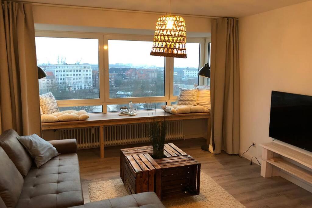 Yachtpanorama Weser Und Yachthafenblick 1 Zi 7Og Bremerhaven Buitenkant foto